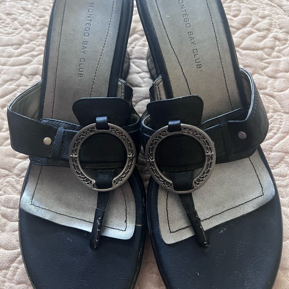 Montego Bay Club Black Sandal